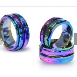10434 ˳������� ���� Size10 (19.8 �� Inner ID) Reinbow Row Counters Rings KnitPro