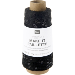Creative Make It Paillette 006 Schwarz Matt