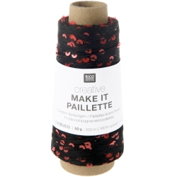 Creative Make It Paillette 007 Schwarz Neon